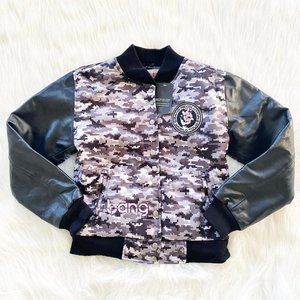 NEW Bang Energy Real Leather Tour Varsity Jacket